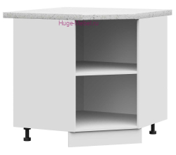 Корпус углового кухонного шкафа нижнего 850 (белый)