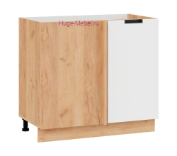 Шкаф кухонный угловой нижний 1000 Сахара (белый) корпус крафт