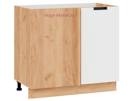 Шкаф кухонный угловой нижний 1000 Сахара (белый) корпус крафт