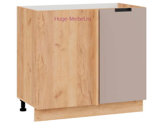 Шкаф кухонный угловой нижний 1000 Сахара (латте) корпус крафт