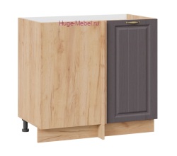 Шкаф кухонный угловой нижний 1000 Мария (графит) корпус крафт