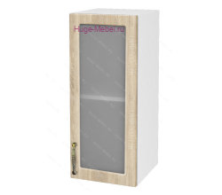 Кухонный шкаф верхний со стеклом 300 Юлия (дуб сонома)