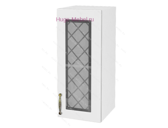 Кухонный шкаф верхний со стеклом 300 Модена (дуб белый)