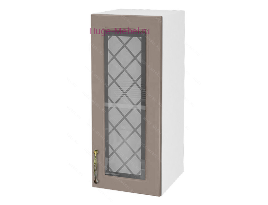 Кухонный шкаф верхний со стеклом 300 Модена (дуб кофе)