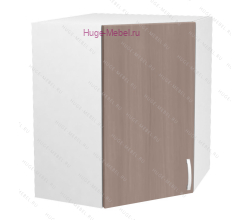 Угловой кухонный шкаф верхний 600 Дина (шимо темный)