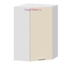 Угловой кухонный шкаф верхний высокий 600 Катрин (крем)