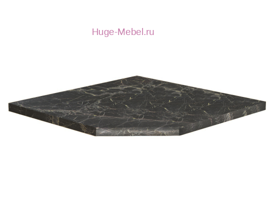 Столешница угловая 850 мм Мраморный берег, 38 мм
