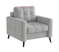 Кресло "Лира" велюр светло-серый