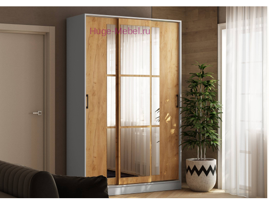 Шкаф-купе "Стиль-2 1400" крафт