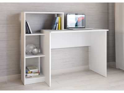 Стол компьютерный "Квартет-2 белый"