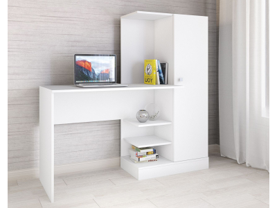 Стол компьютерный "Квартет-6 белый"