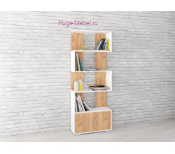 Стеллаж "Ромео-2 крафт/белый"