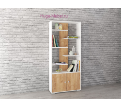 Стеллаж Ромео-4 крафт/белый