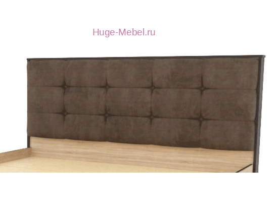 Мягкое изголовье " велюр кофейный" для кровати 160