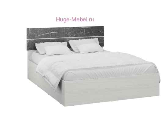 Кровать 140х200 "Теана" мрамор дарк