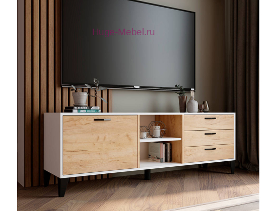 Тумба ТВ "Парус-9 крафт золотой"