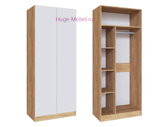Шкаф универсальный "Руэлла" белый +дуб крафт