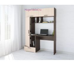 Стол компьютерный "Квартет-11 венге/дуб"