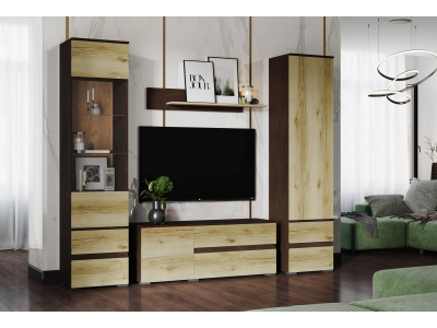 Стенка в гостиную "Плейона" венге Стенка в гостиную "Плейона" венге