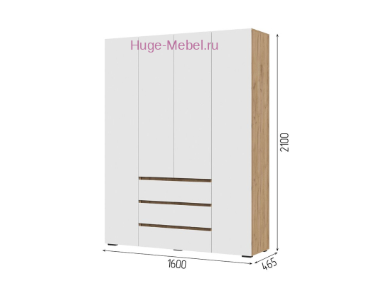 Шкаф 4-х створчатый "Хелен ШК 05" крафт