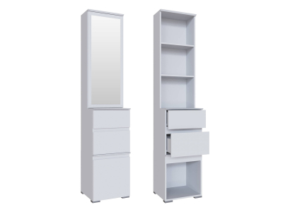 Тумба с ящиками для прихожей "Плейона" белая Тумба с ящиками для прихожей "Плейона" белая