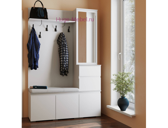 Прихожая "Плейона" белая
