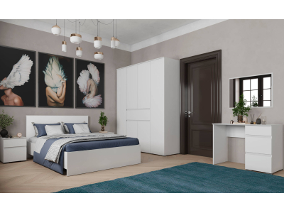 Комплект мебели в спальню "Плейона" белый