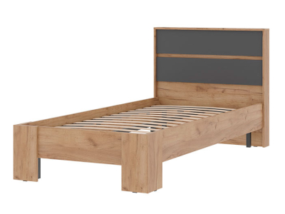 Кровать односпальная "Хелен КР 01" графит Кровать односпальная "Хелен КР 01" графит