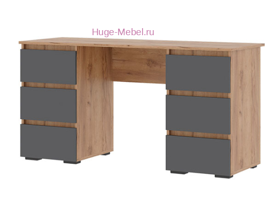 Письменный стол "Хелен ПС 02" графит+крафт