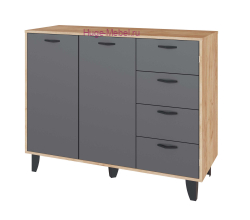 Комод "Катрин 12 графит"