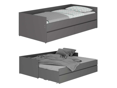 Кровать трансформер "Симпл КР-51" графит Кровать трансформер "Симпл КР-51" графит