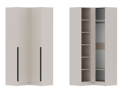 Угловой шкаф "Мадрид" кашемир (угол прямой) Угловой шкаф "Мадрид" кашемир (угол прямой)