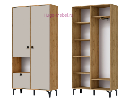 Шкаф для одежды "Милан" кашемир