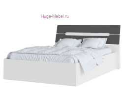 Каркас кровати 140х200 "Гавана" графит/белый