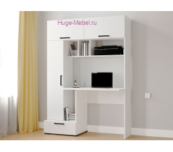 Стол компьютерный "Квартет-11" белый