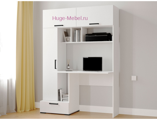 Стол компьютерный "Квартет-11" белый