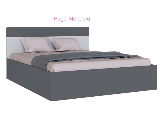 Каркас кровати 160х200 "Вегас" графит серый