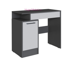 Стол косметический "Вегас" графит +серый камень