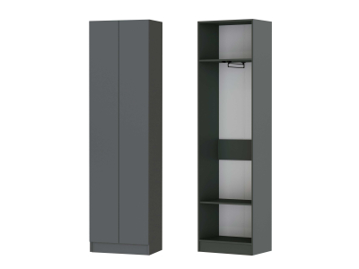 Шкаф платяной "Руэлла" графит серый Шкаф платяной "Руэлла" графит серый