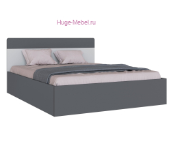Кровать 160х200 "Вегас" графит с основанием ЛДСП