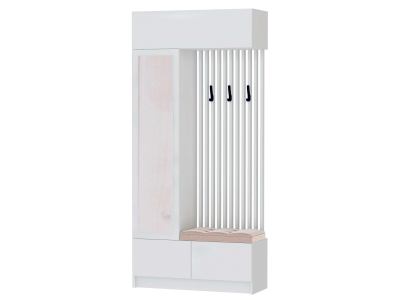 Прихожая "Руэлла" центральная секция белая Прихожая "Руэлла" центральная секция белая