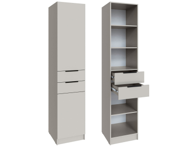 Шкаф 50 см с 2 ящиками "Мадрид" кашемир Шкаф 50 см с 2 ящиками "Мадрид" кашемир