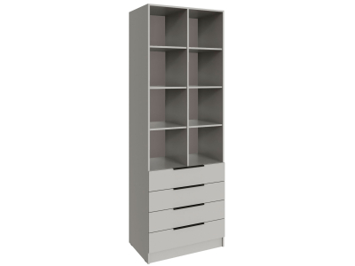 Стеллаж 80 см с 4 ящиками "Мадрид" кашемир