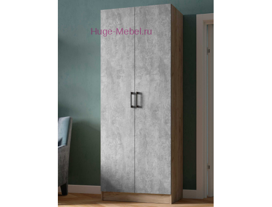 Шкаф платяной "Вегас 800" крафт серый +цемент