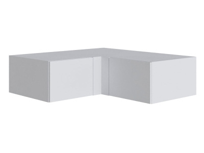 Антресоль Н300 для углового шкафа "Мадрид" белый (угол прямой) Антресоль Н300 для углового шкафа "Мадрид" белый (угол прямой)