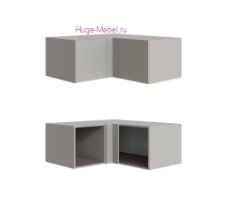 Антресоль Н400 для углового шкафа "Мадрид" кашемир (угол прямой)
