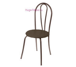 Стул "Венский без кольца" шоколад +медь