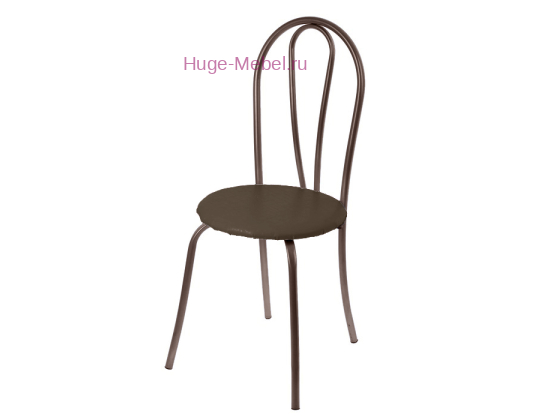 Стул "Венский без кольца" шоколад +медь