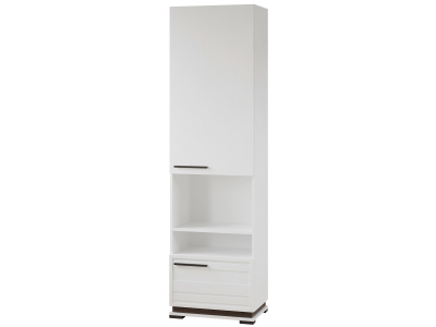 Пенал с нишей "Модена МШ-2" белый +венге