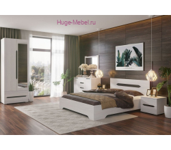 Спальня Валенсия белая К2